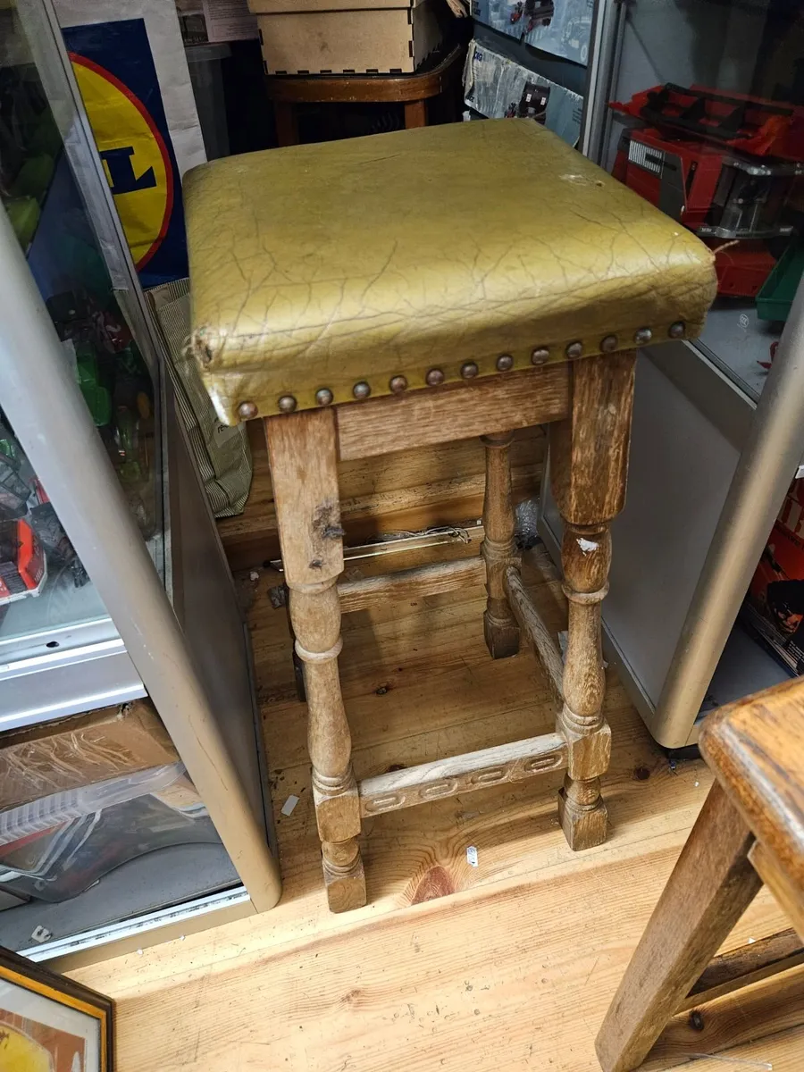 Rustic Pine Stool - Image 3
