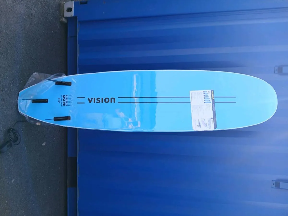 New 7'6" Surfboard, inc fins, tail pad and leash - Image 2
