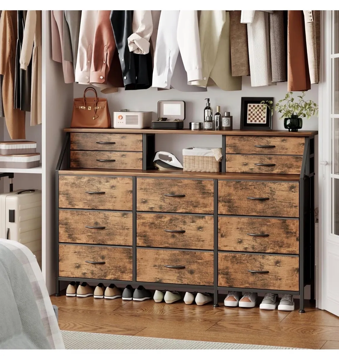 Dresser for Bedroom with 13 Drawers, 55” Wide Ches - Image 2