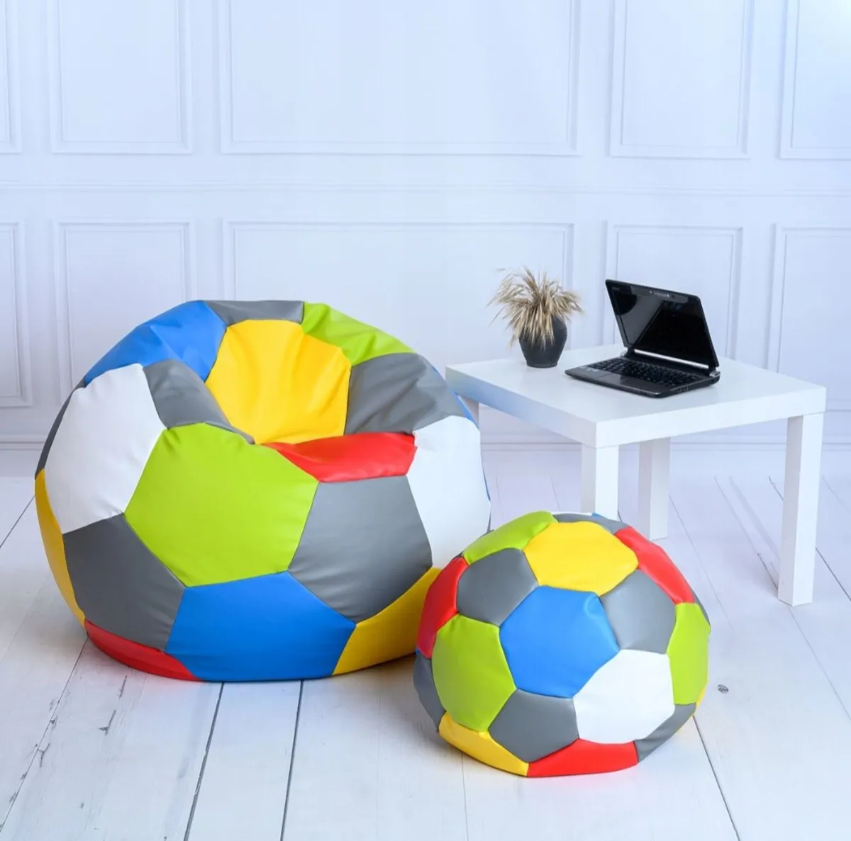 Bean Bag Poufee Football Chair Cushion Seat Sofa - Image 2