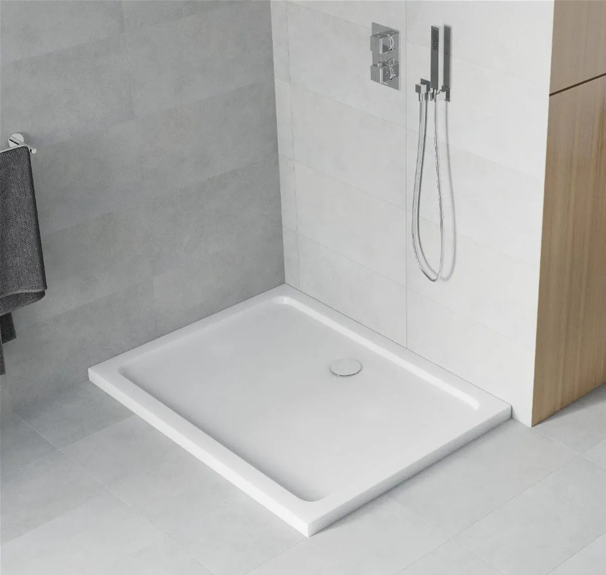 Bathroom Shower Tray 120x90cm - Image 1