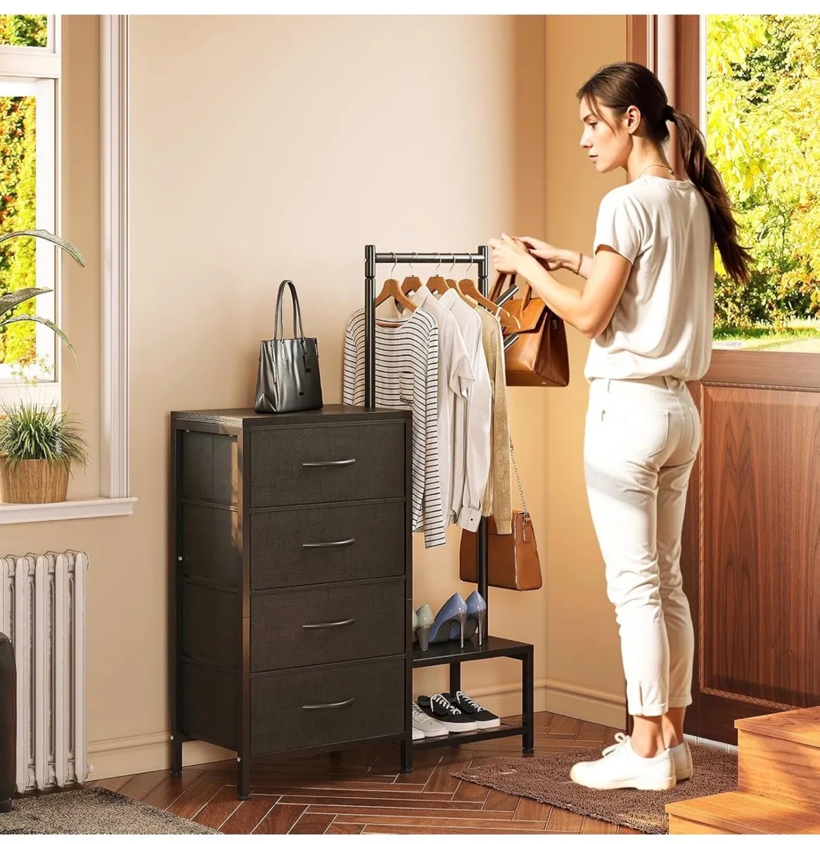 3 in 1 Chest of Drawers Bedroom, Including 4 Fabri - Image 2