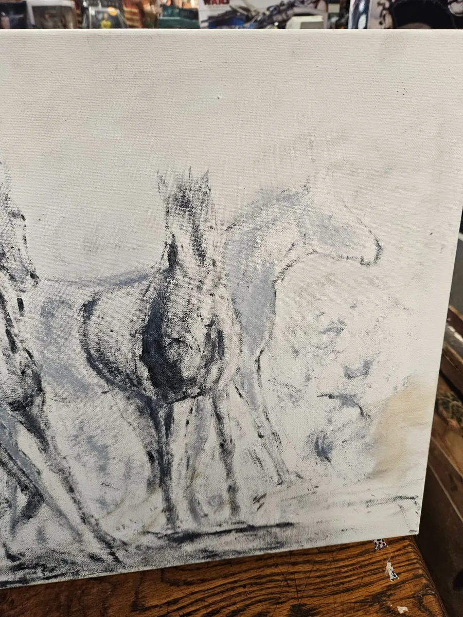 Picture Drawing Painting Horses - Image 3