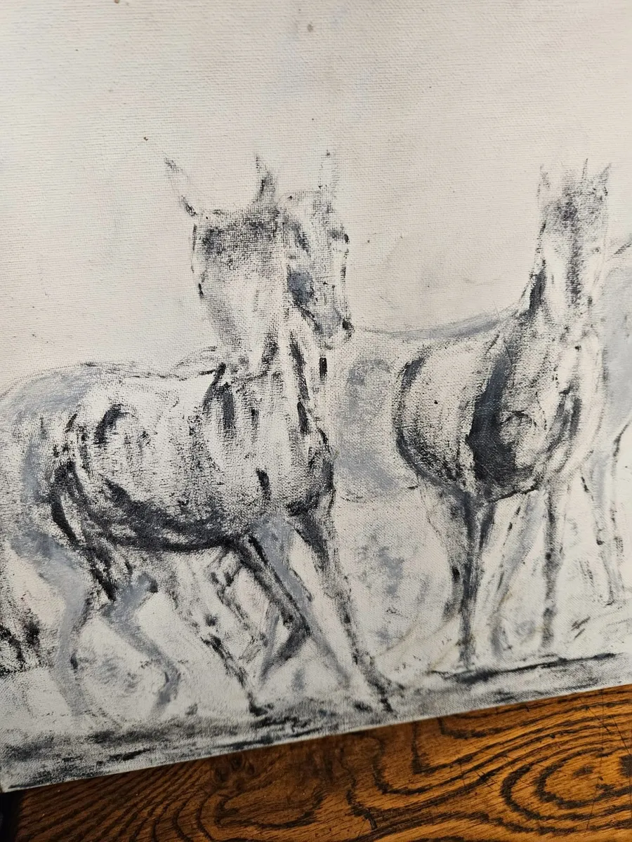 Picture Drawing Painting Horses - Image 4