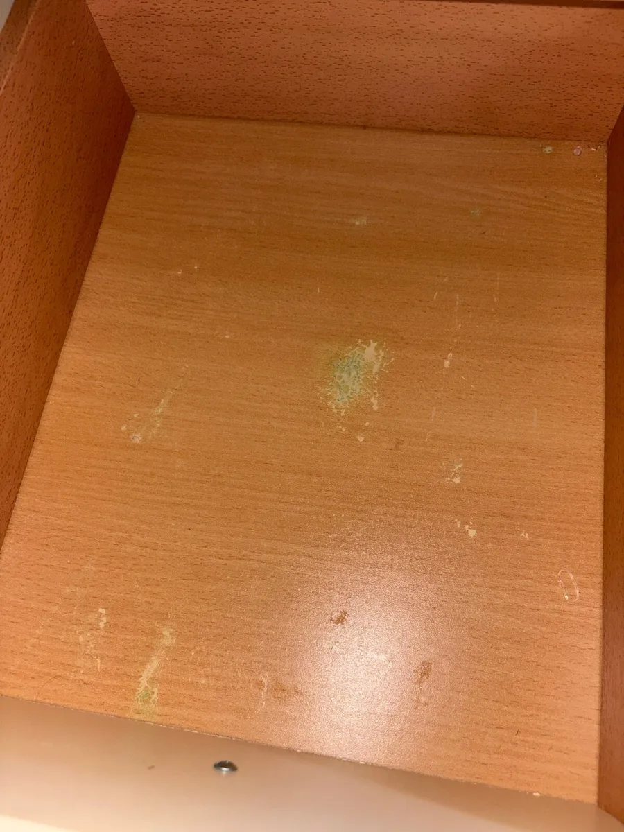 Brown and Cream Bedside Drawers - Image 3