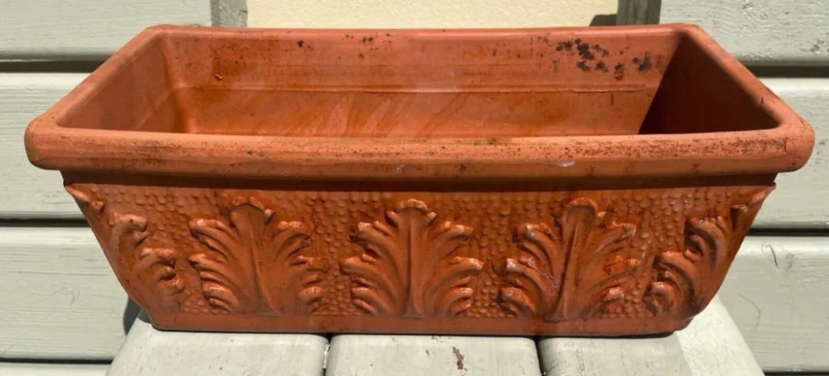 Vintage Italian terracotta clay planter 42cm - Image 1