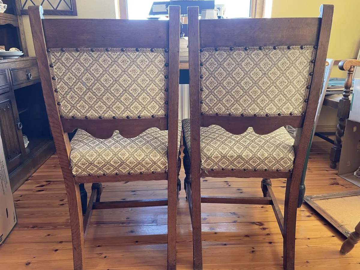 Two Edwardian Dining Chairs - Image 2