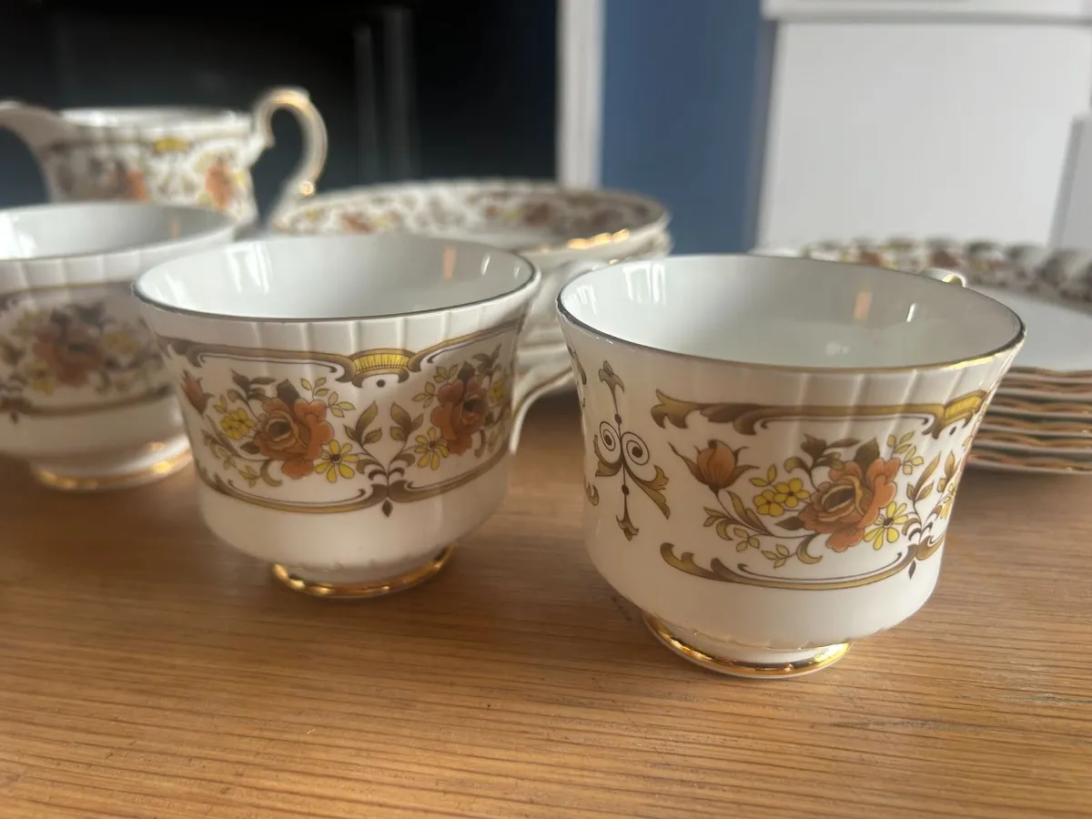 Vintage Royal Stafford "Clovelly" Bone China Set - Image 4