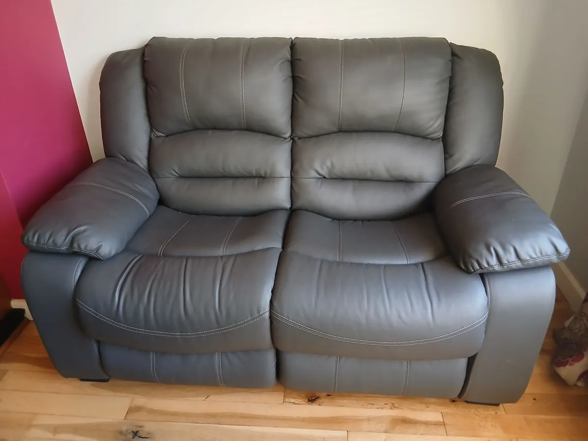 Black 2 seater couch - Image 1