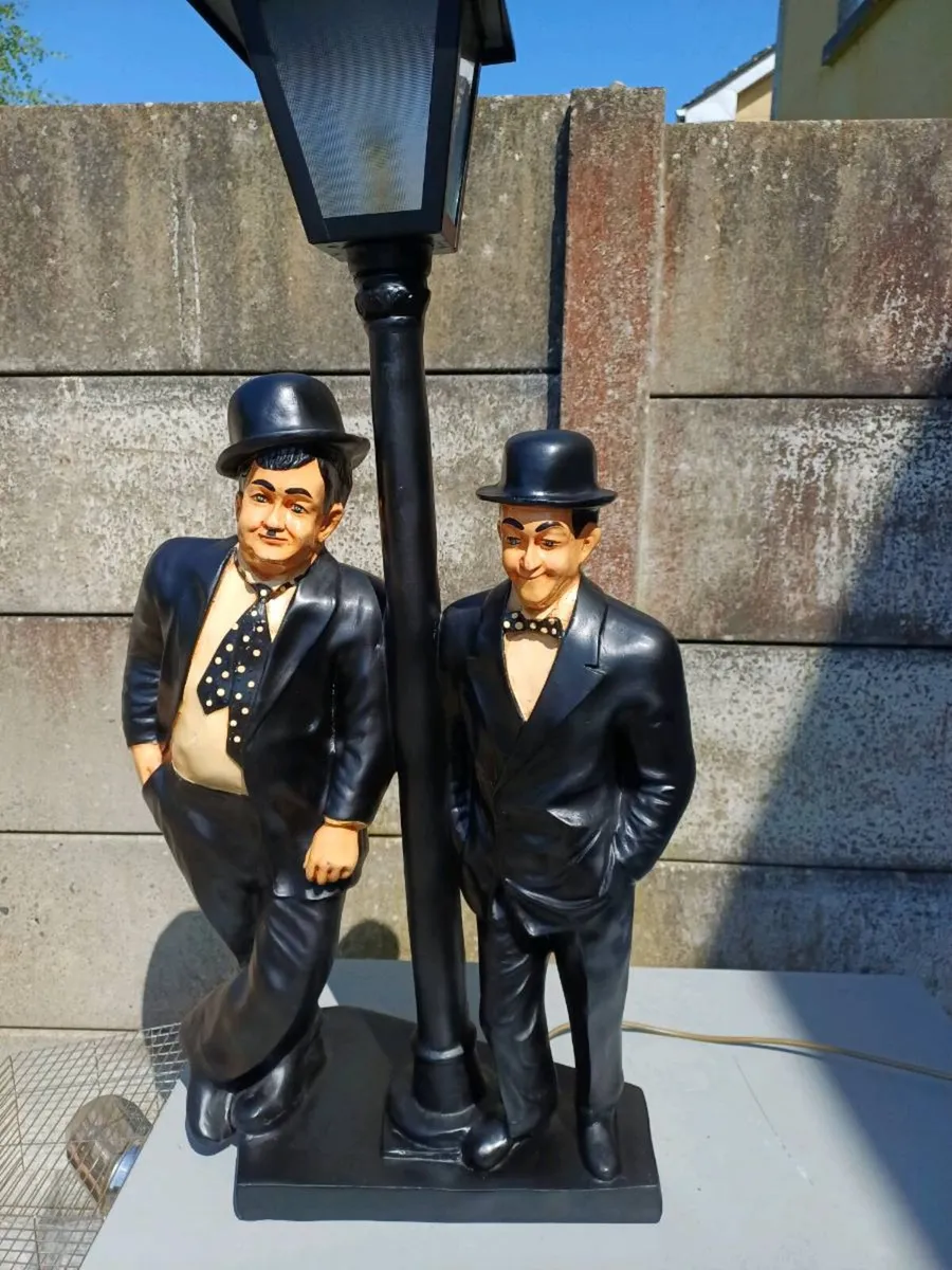 Large Vintage Laurel & Hardy Sculpture - Image 1