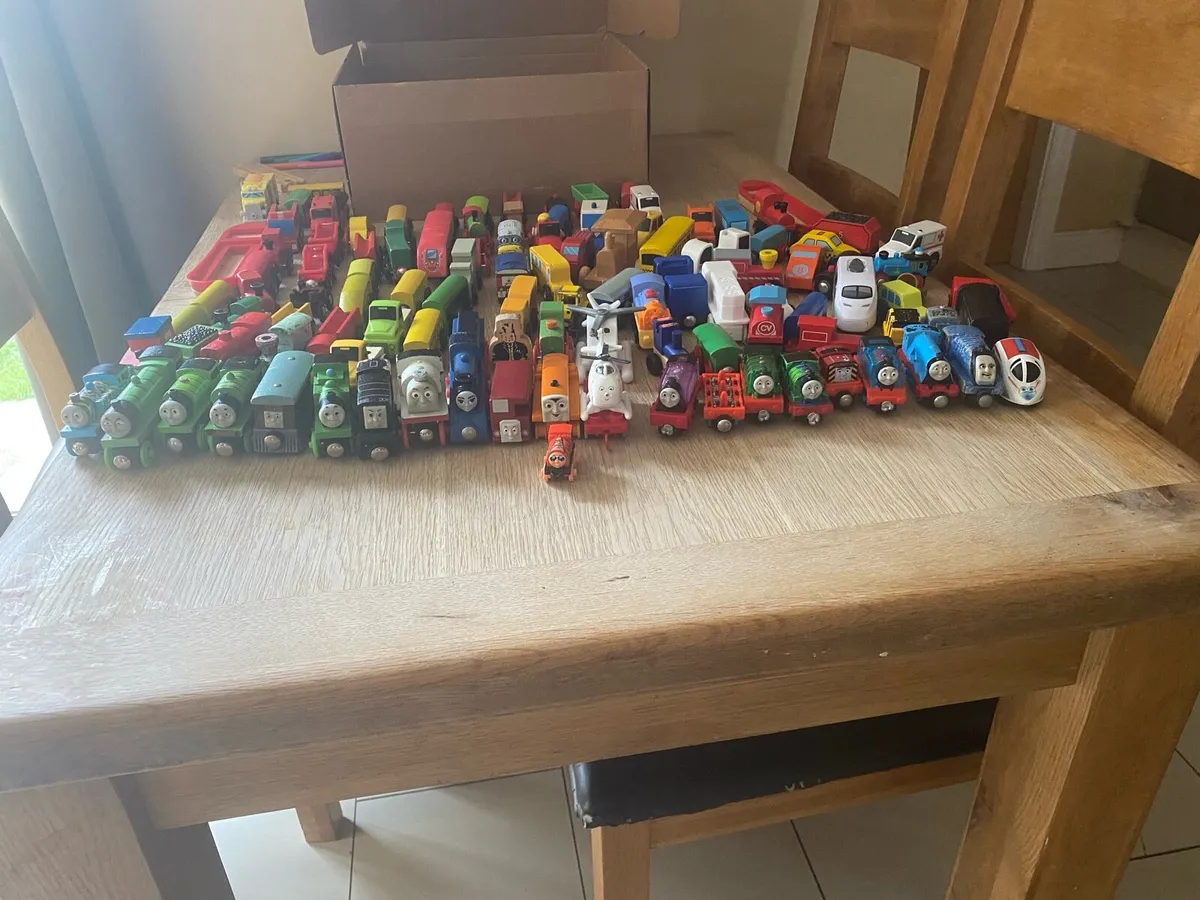 Thomas the tank engine wooden trains and station - Image 2