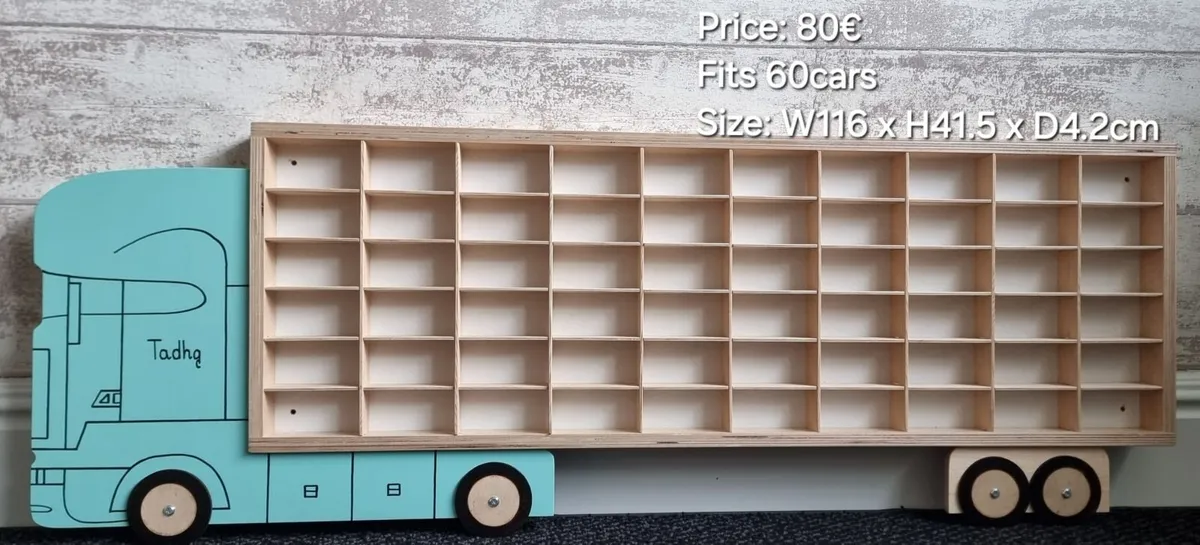 Shelf Cabinet Display Organizer Hot Wheels Storage - Image 2