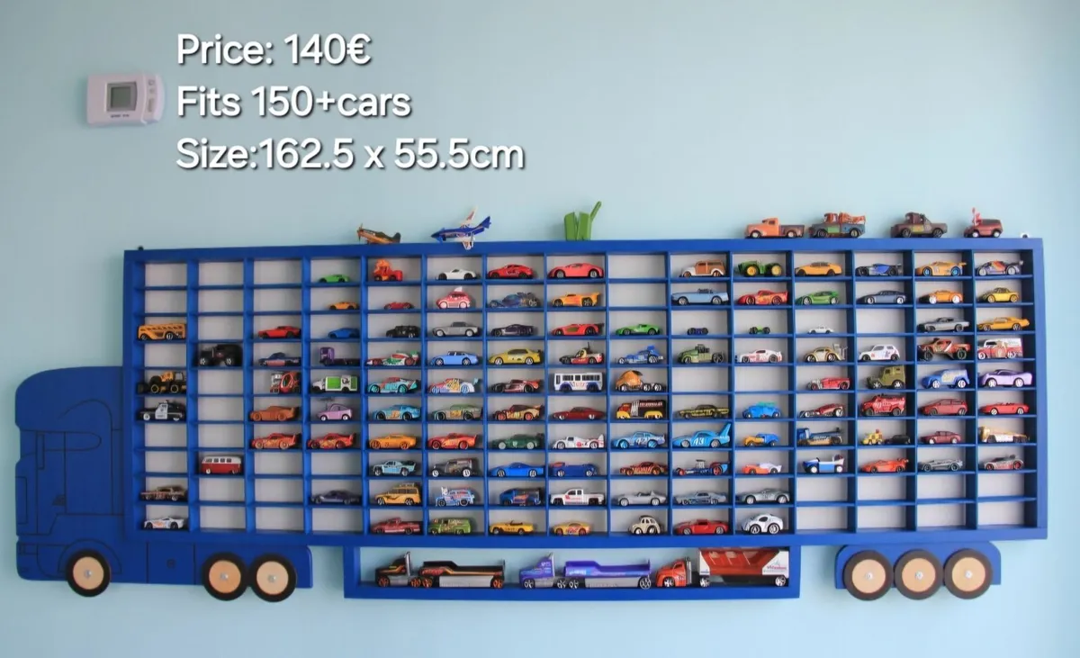 Shelf Cabinet Display Organizer Hot Wheels Storage - Image 4