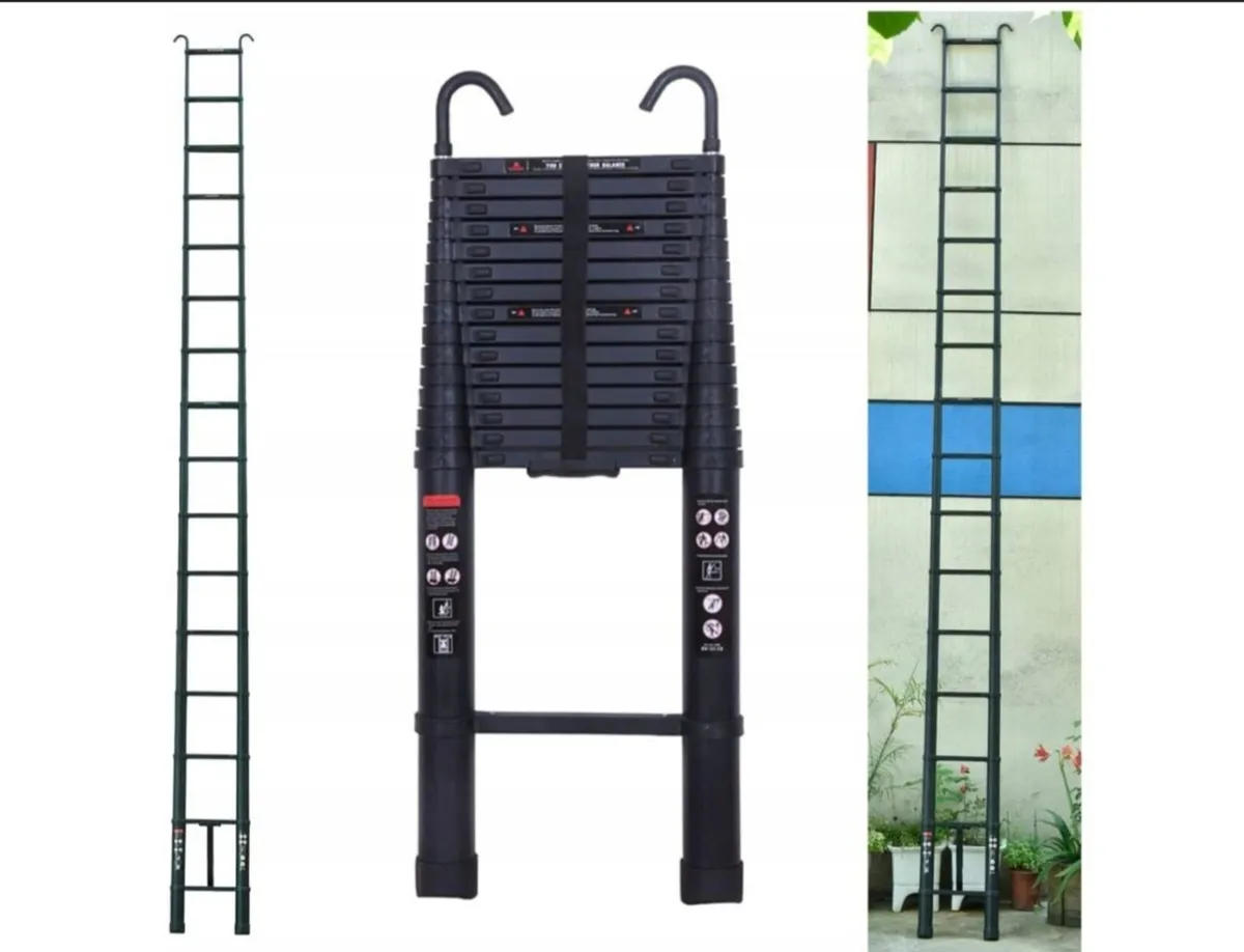 Portable Telescopic Ladder Lightweight DIY - Image 2