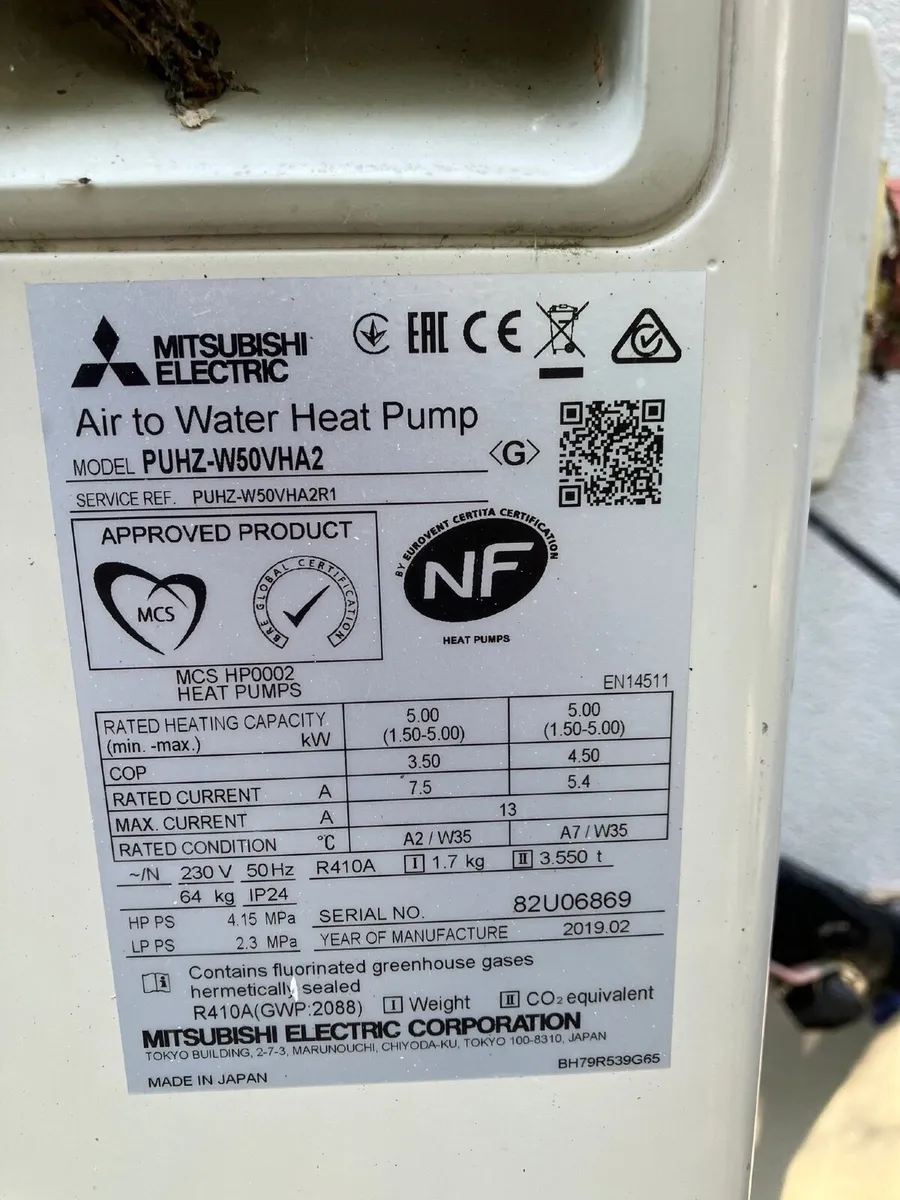 Mitsubishi Ecodan 5kW Air to Water Heat Pump — Ful - Image 4