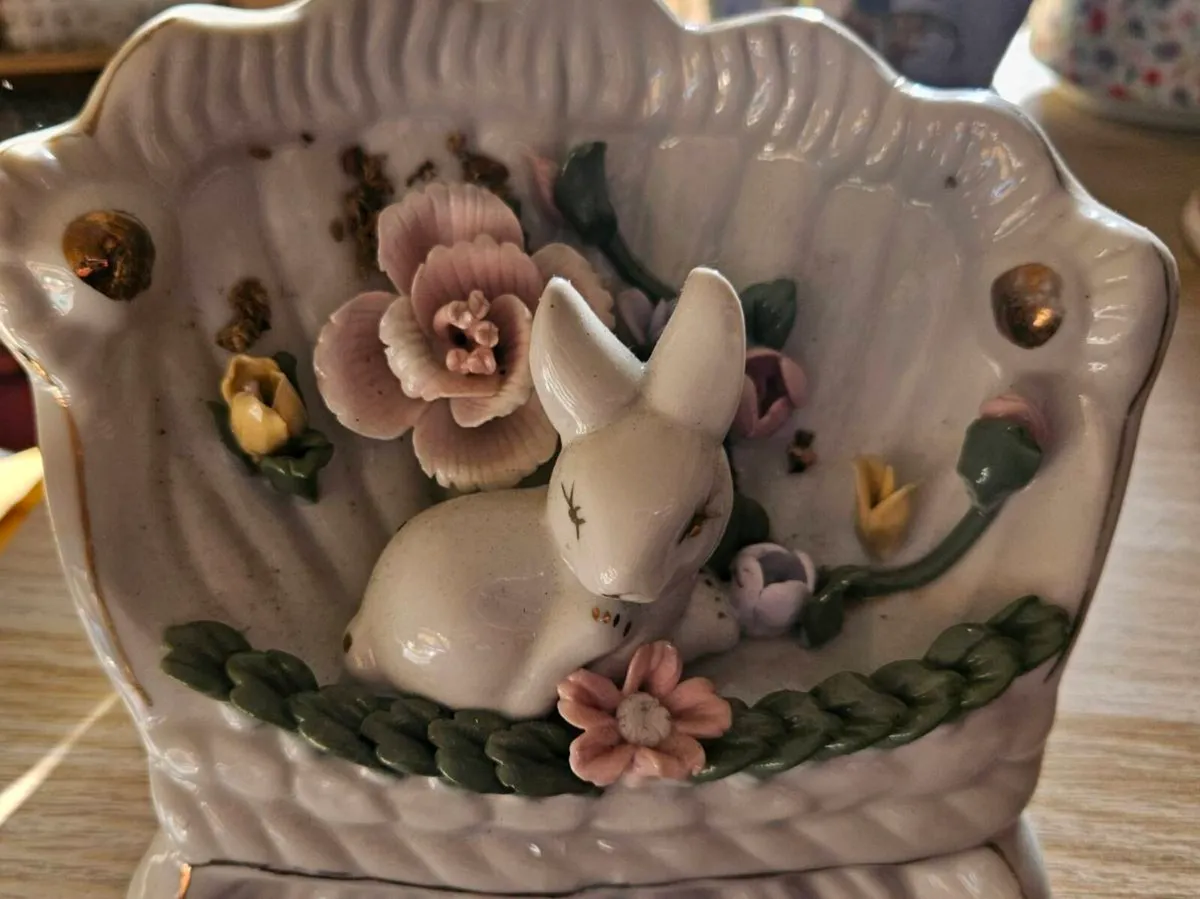 Rabbit Themed Ornamental Display - Image 1