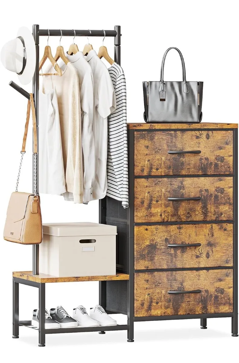 3 in 1 Chest of Drawers Bedroom, Including 4 Fabri - Image 1