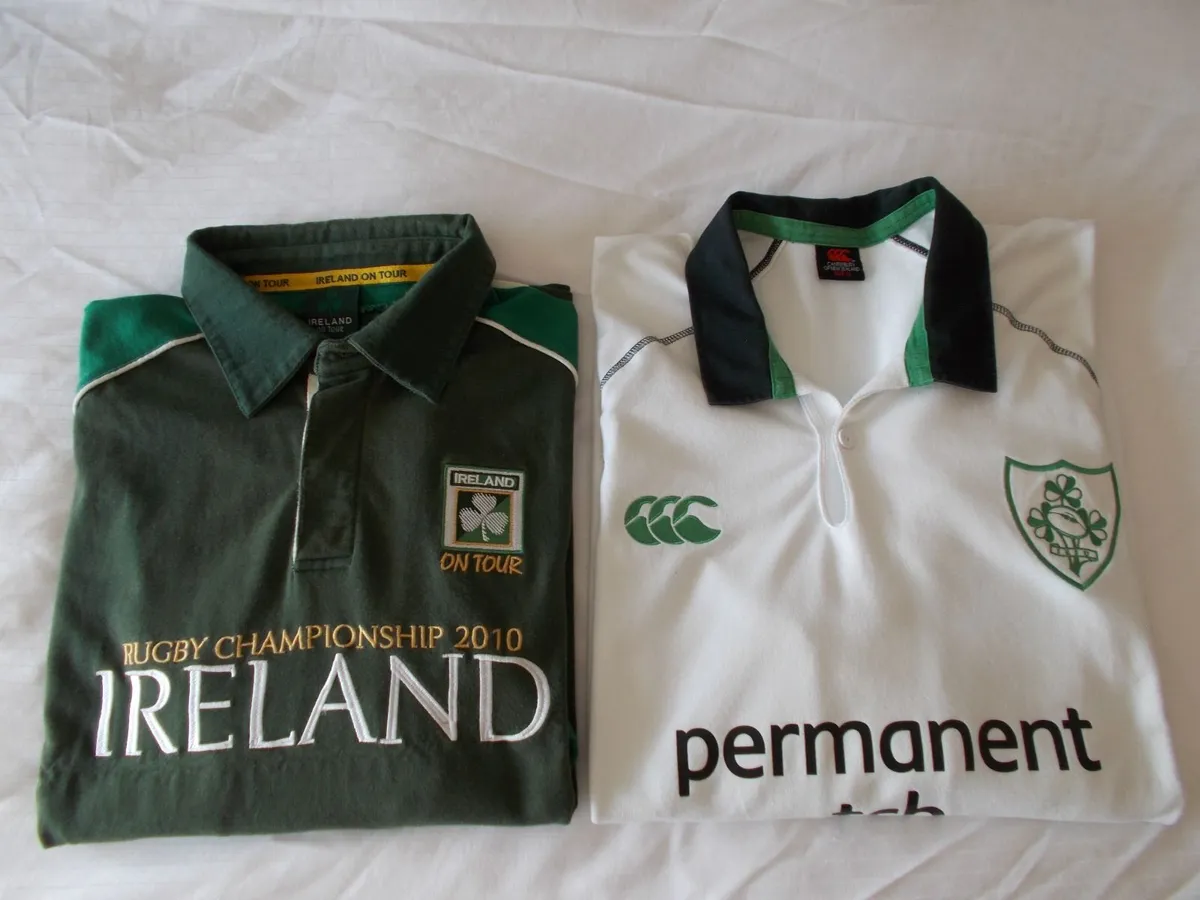 Two Irish Rugby Shirts - Image 1