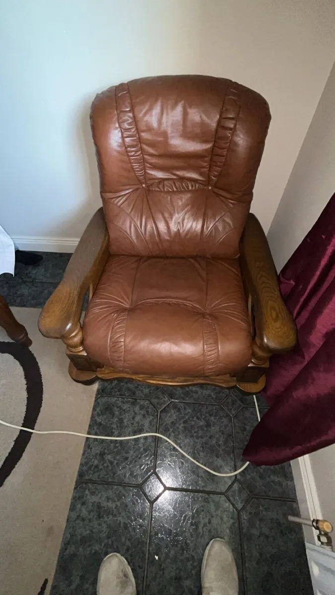 Oak Framed Armchairs - Image 1