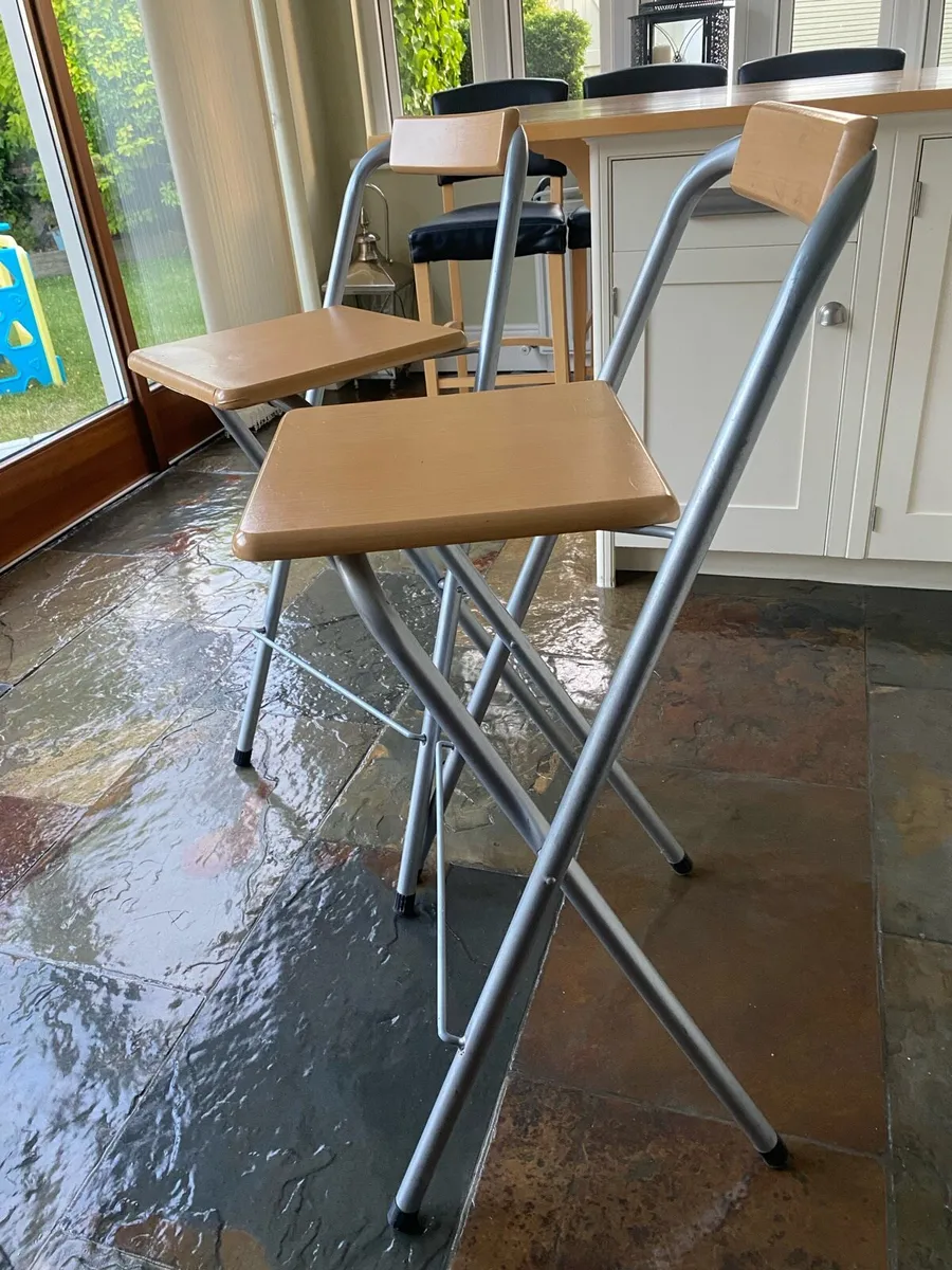 A pair of Kitchen counter high stools - Image 3