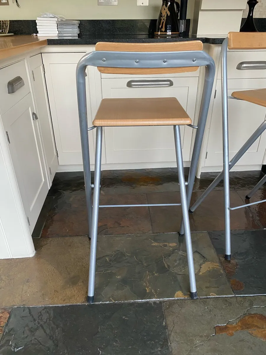 A pair of Kitchen counter high stools - Image 4