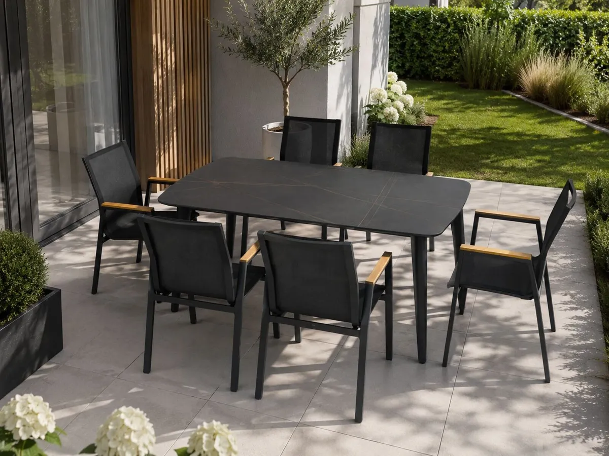 Siena Dining set- Laurent Black - Image 1