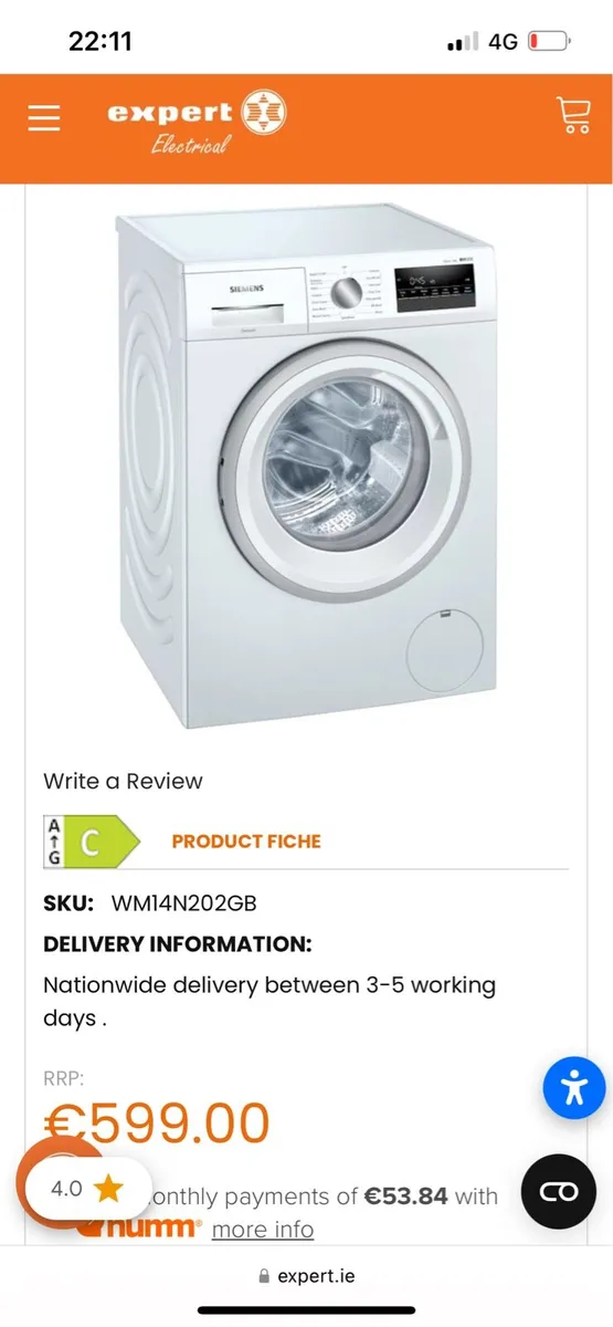 Siemens Washing machine - Image 2
