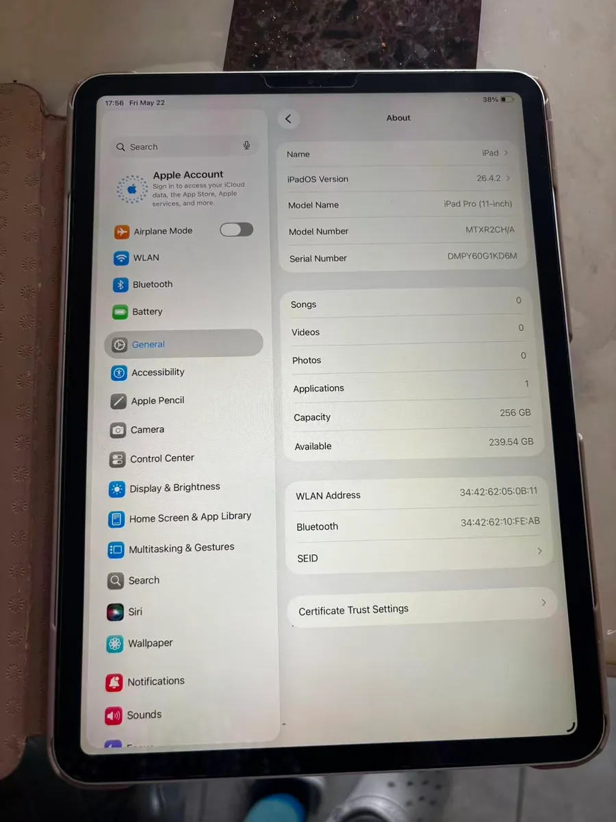 256GB ipad pro 11 inch