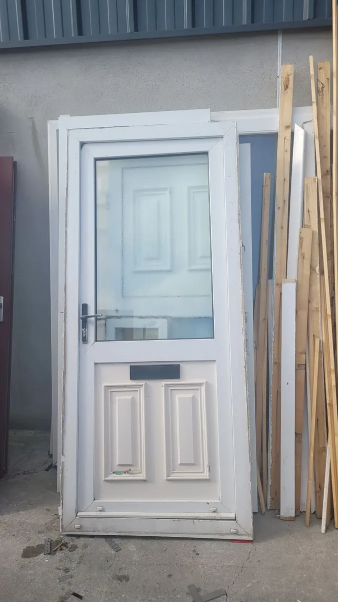 White upvc door