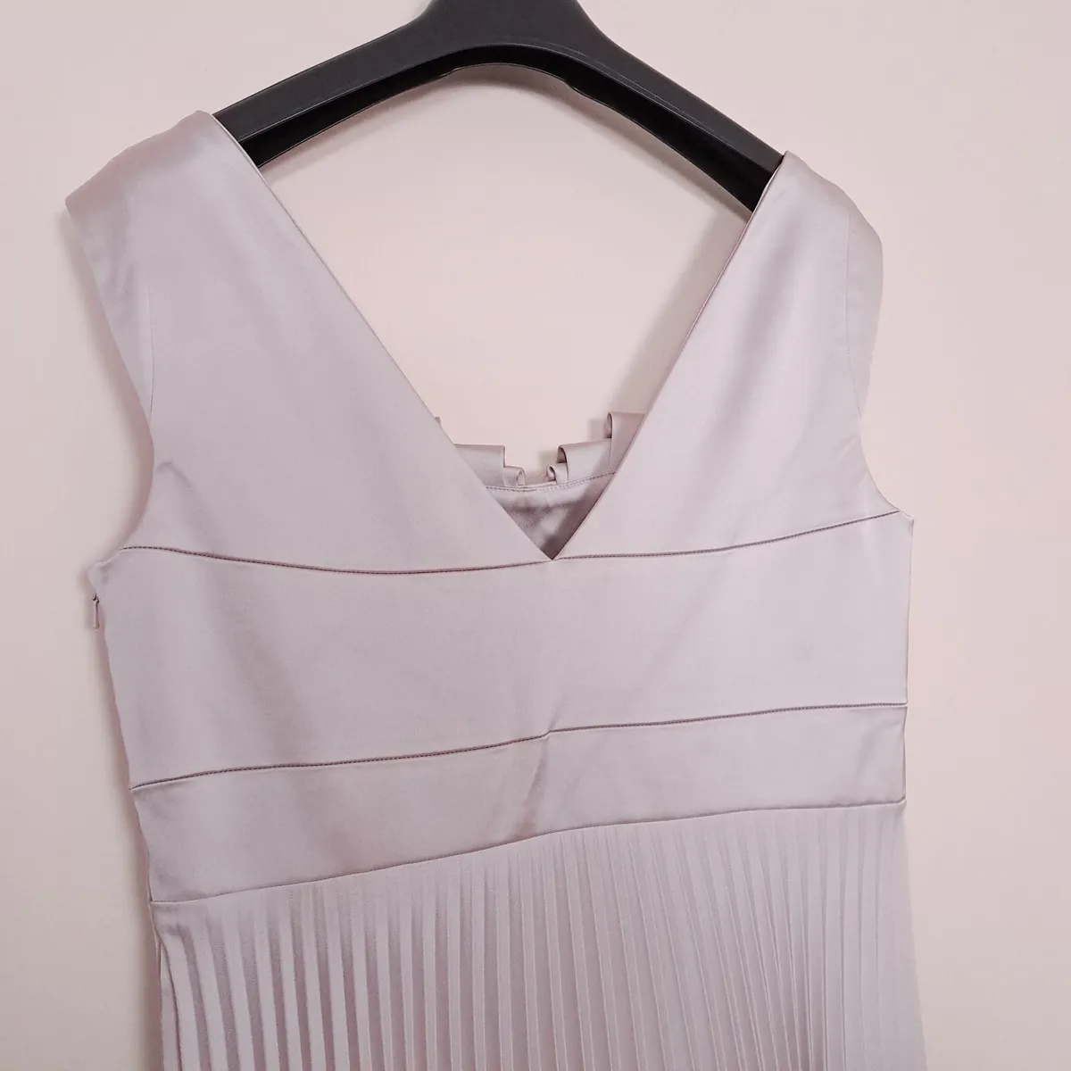 Karen Millen Off White Pleated Midi Dress 14UK - Image 4