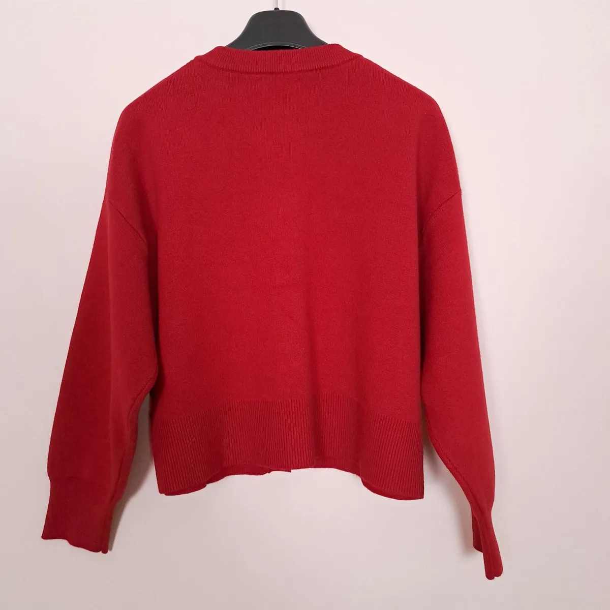 Dunnes Red Cardigan Floral Buttons 16UK/44EU - Image 4