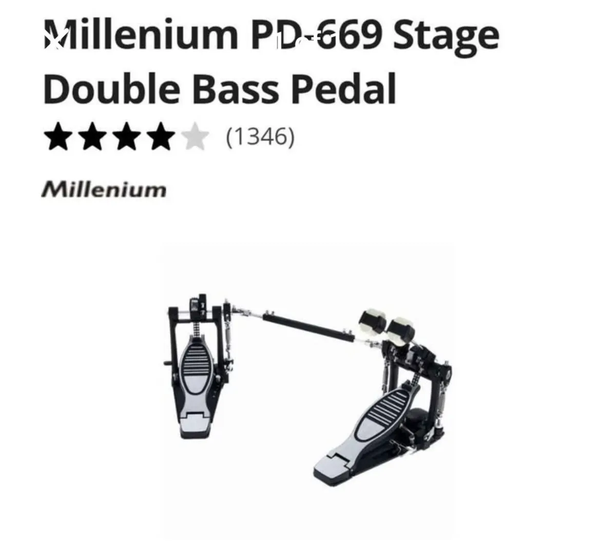 (BRAND NEW)Millenium PD669 Stage Double Bass Pedal