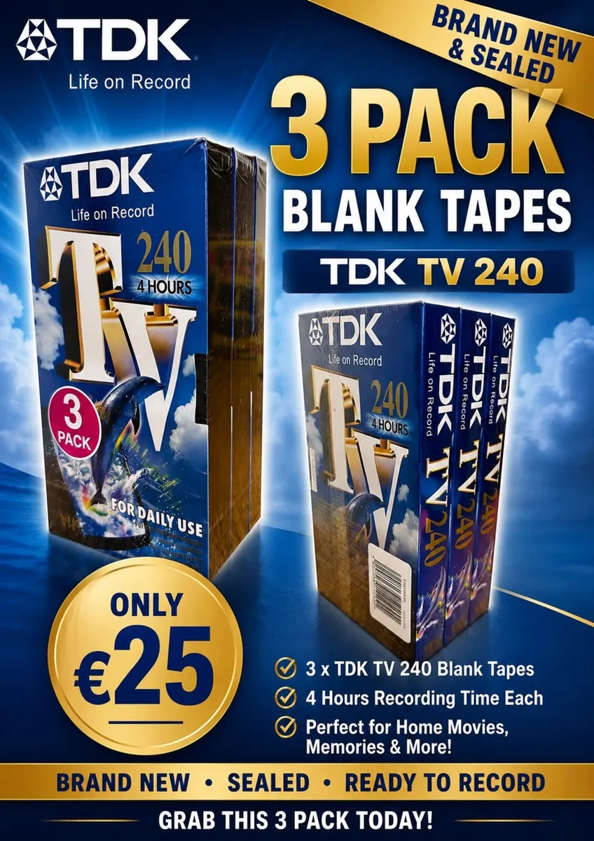 New Blank VHS Tapes