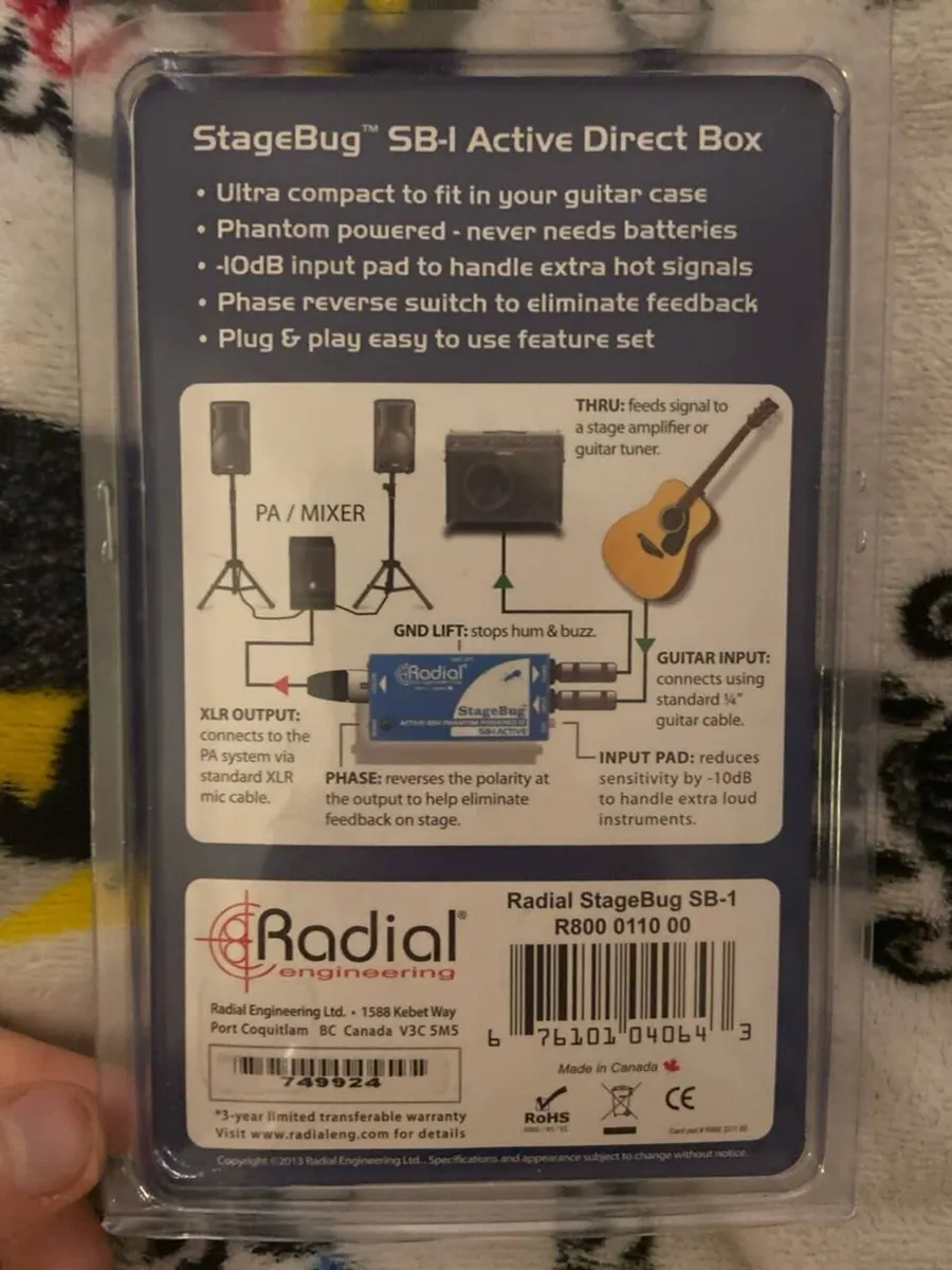 Radial StageBug SB-1 Acoustic DI Box - Image 2