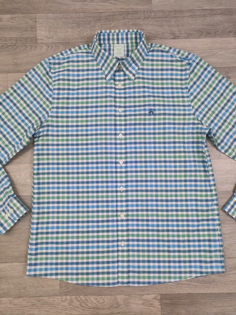 Brooks Brothers Non Iron Stretch Check Shirt Large - Image 2