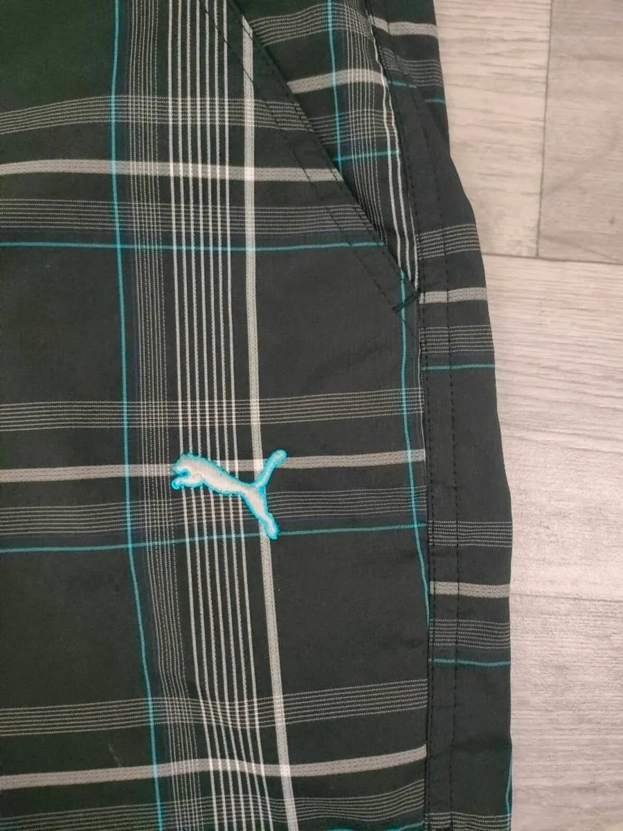 Puma Golf Check Shorts Mens Medium W34 - Image 3