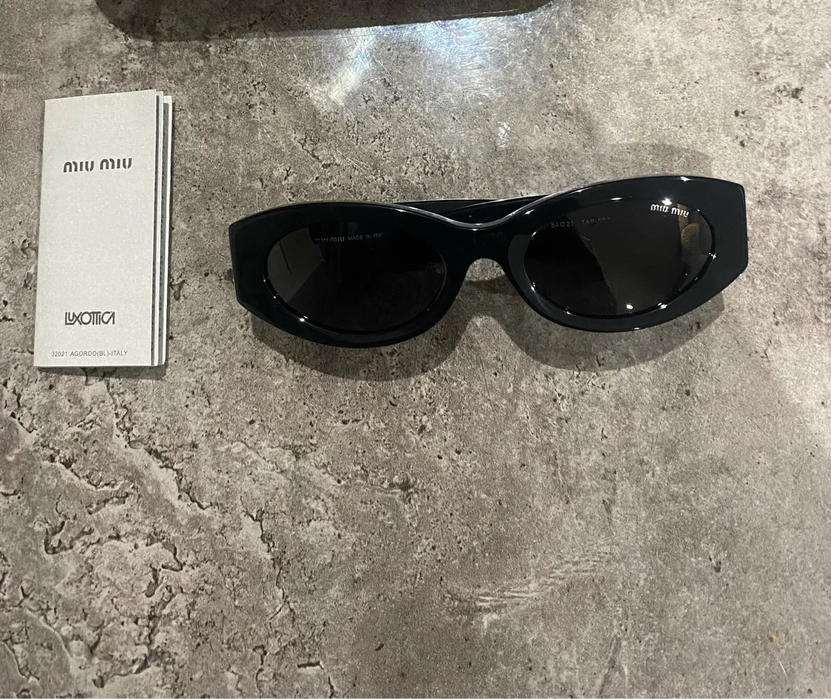 Miu Miu black cat-eye sunglasses - Image 3