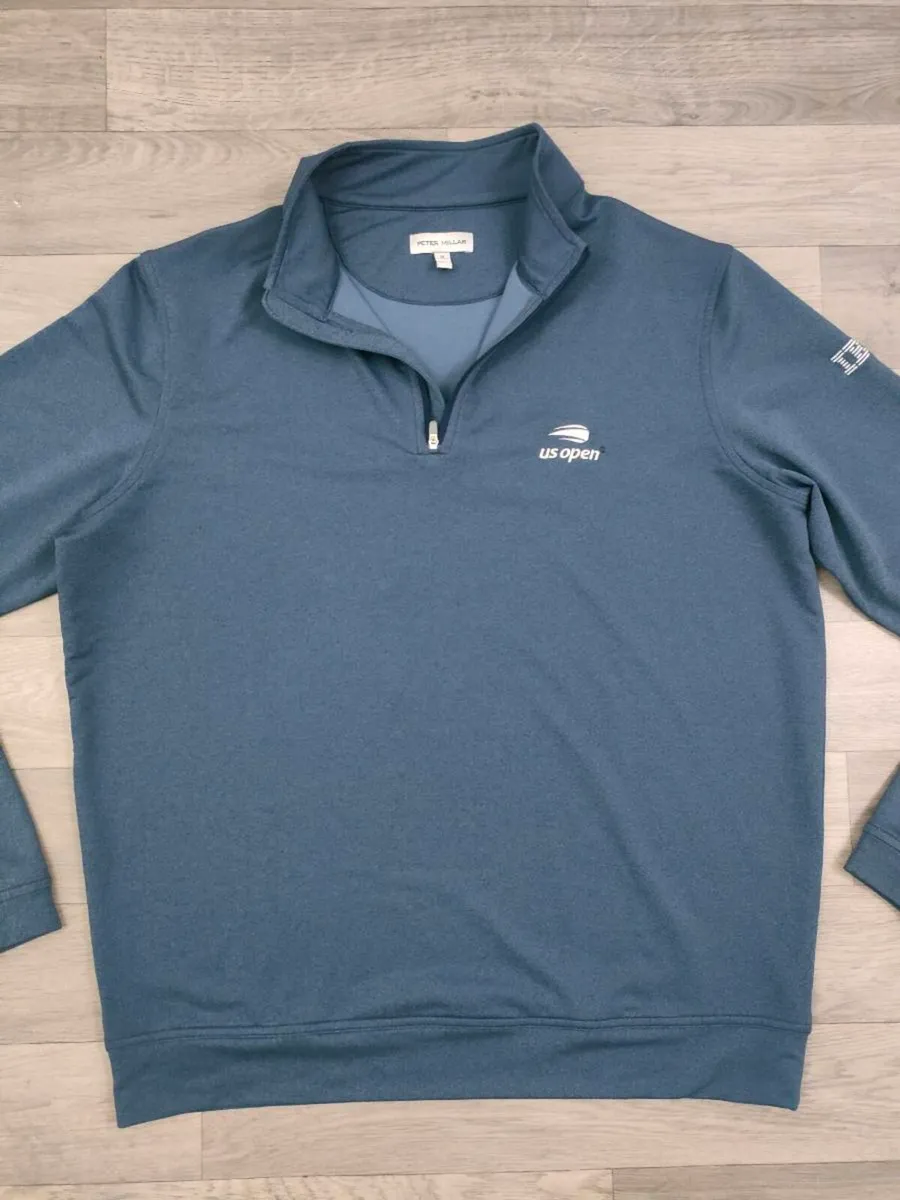 Peter Millar US Open Half Zip Golf Jumper Mens M - Image 2