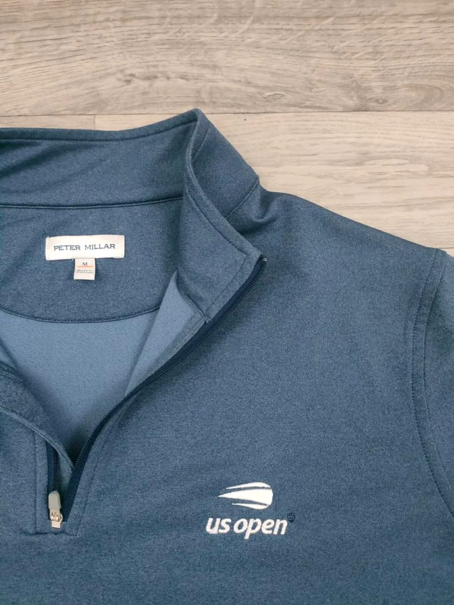 Peter Millar US Open Half Zip Golf Jumper Mens M - Image 4