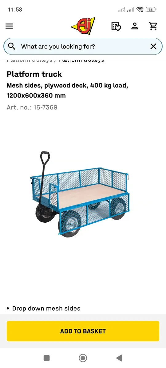 Garden Trolley/ Cart / pull along - Image 1
