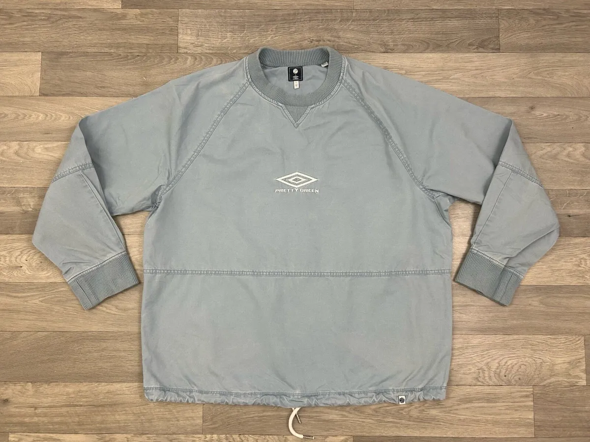 Pretty Green X Umbro Drill Top Sweatshirt Mens L - Image 1