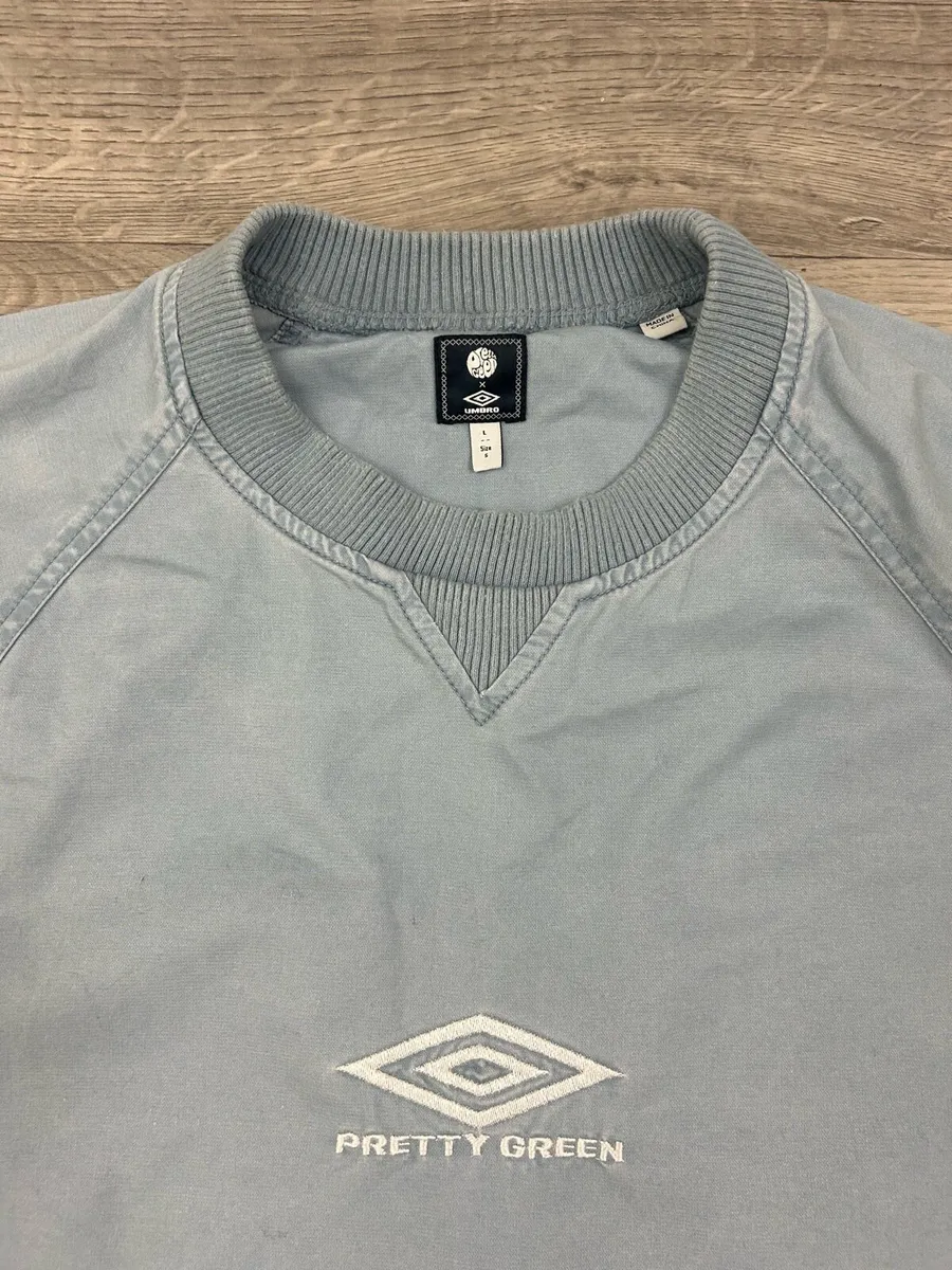Pretty Green X Umbro Drill Top Sweatshirt Mens L - Image 3