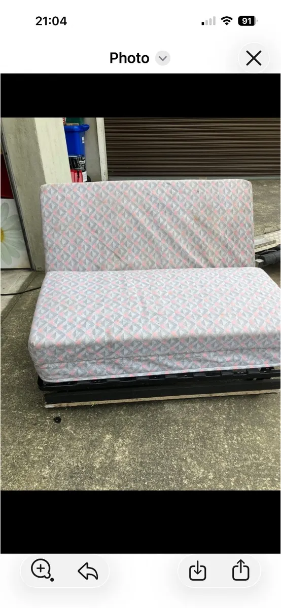 Fold up bed and locker - Image 1
