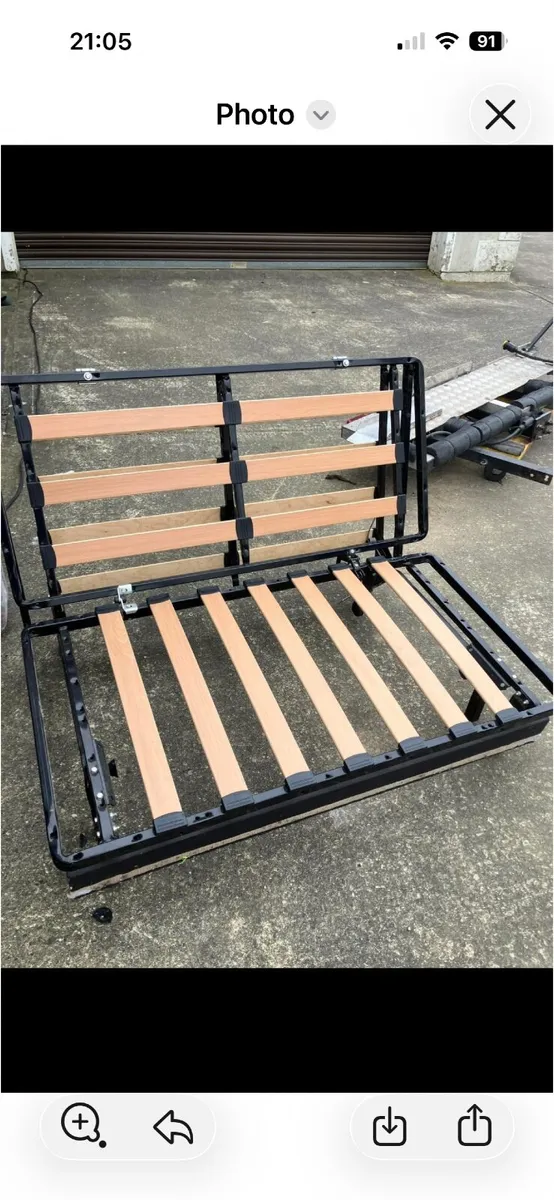 Fold up bed and locker - Image 3