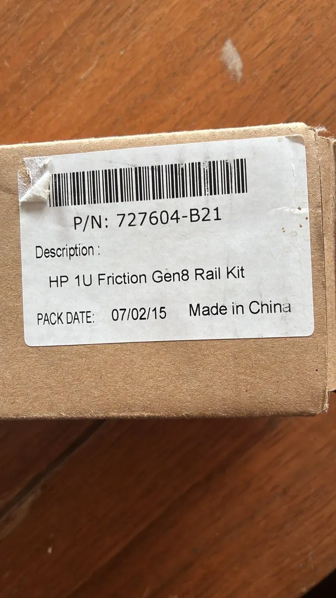 HP 1U Friction Gen8 Rail Kit – 727604-B21 - Image 1