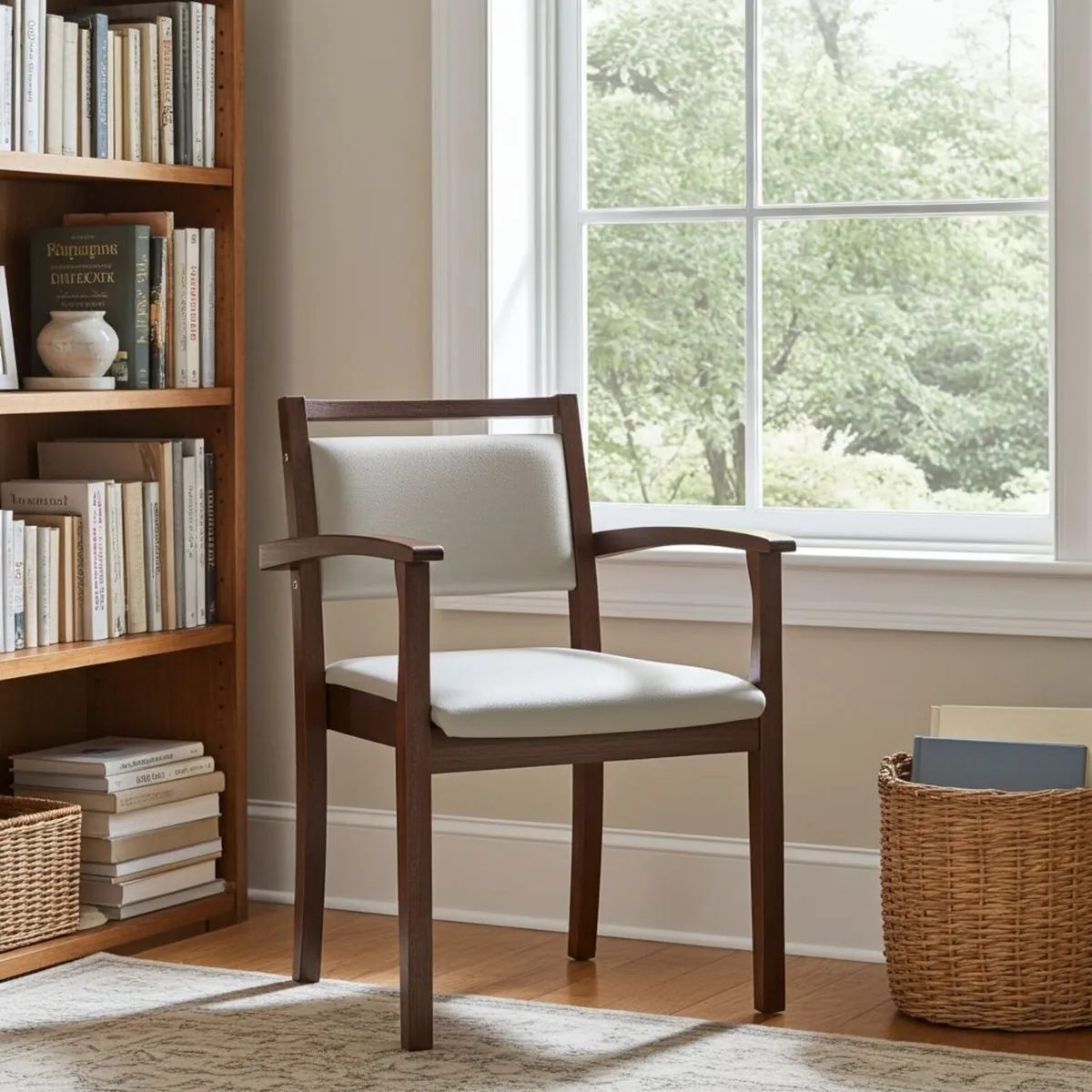 VITO Stackable Wooden Armchair – Upholstered Comfo - Image 3