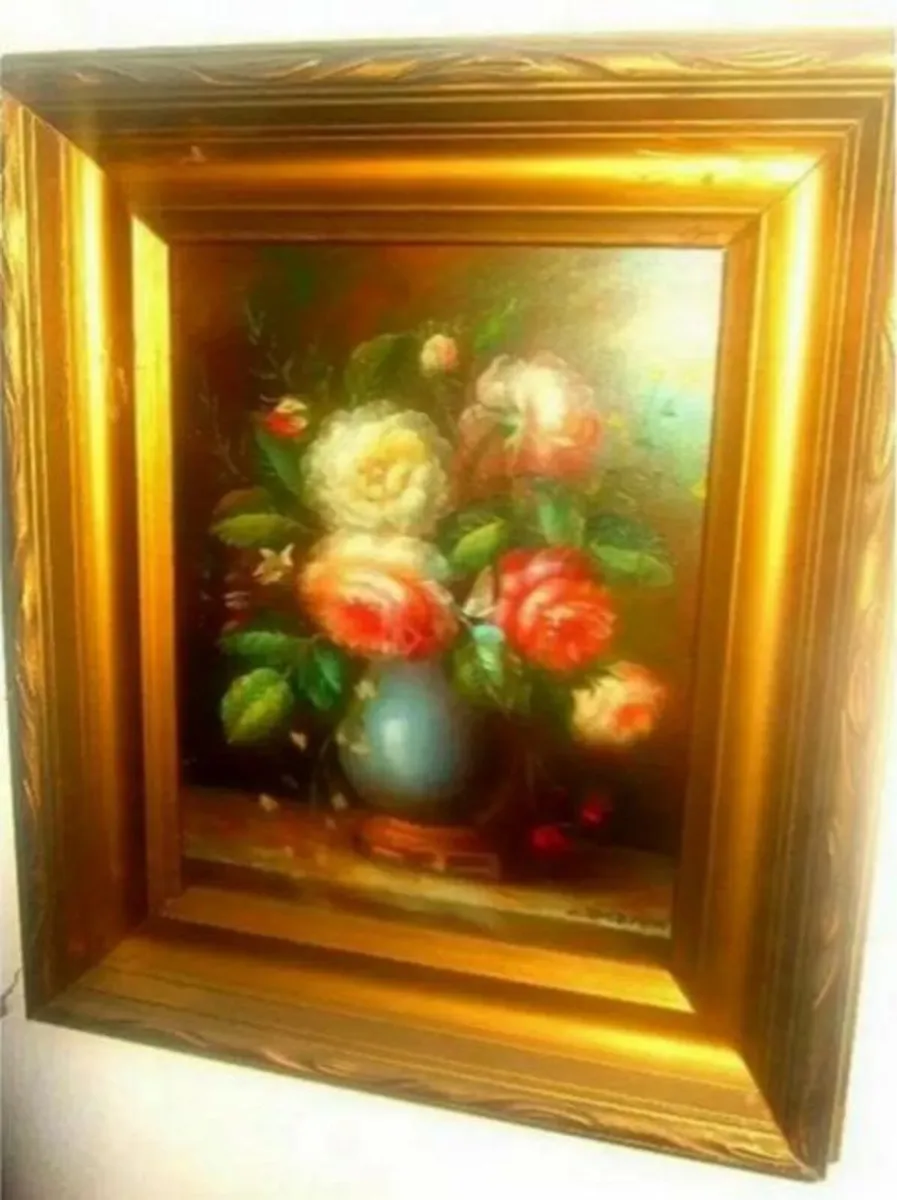 Vintage Victorian Oil Siigned 'C. Josephin' - Image 2