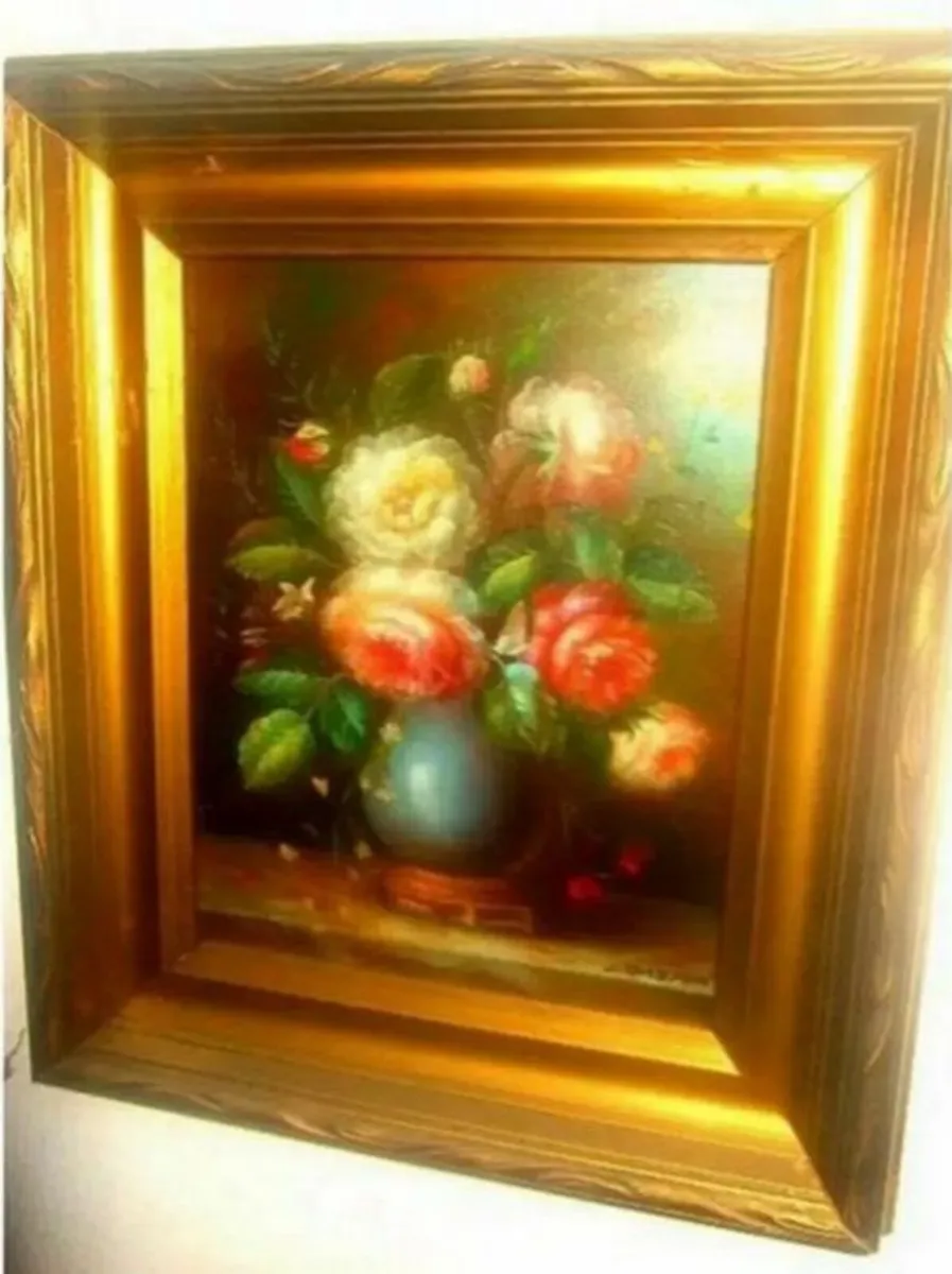 Vintage Victorian Oil Siigned 'C. Josephin' - Image 3