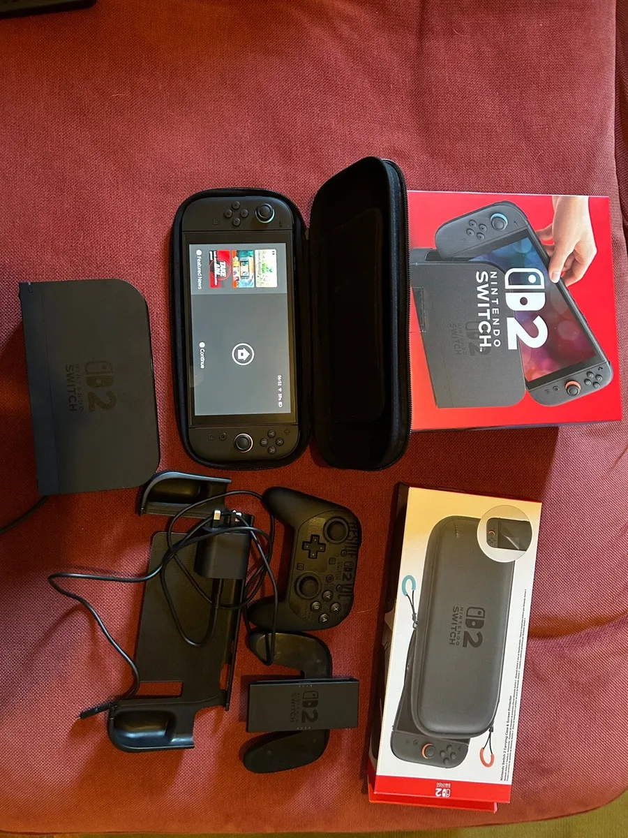 Nintendo switch 2 and pro controller and 256gb - Image 1