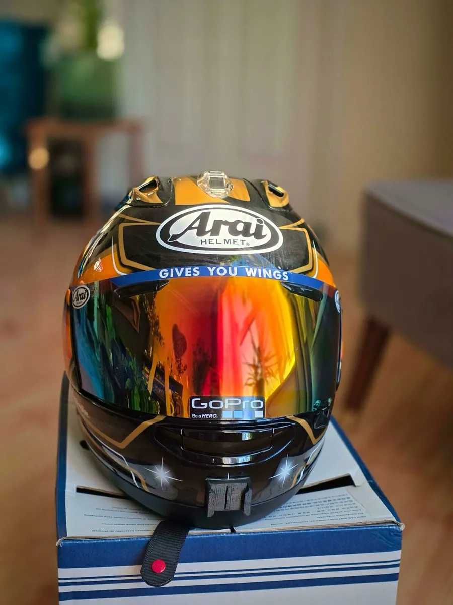 Arai Rx-7v Evo Pedrosa Gold Helmet - Image 1